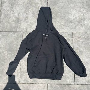 LONELY GHOST Text Me Hoodie in Black, size S